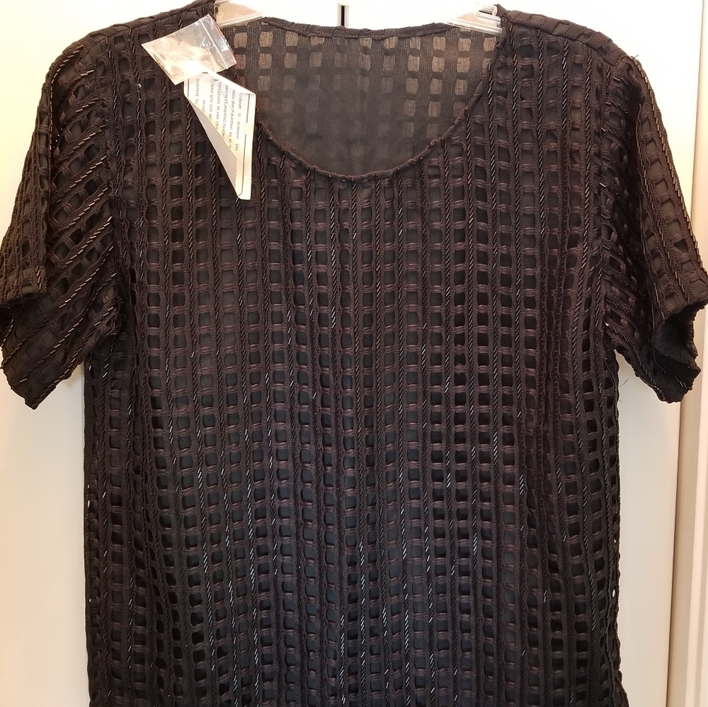 Winnie & Joe Black Beaded Top